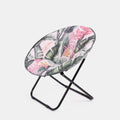 Foldable Tropical Print Moon Camping Chair - Truly Yours