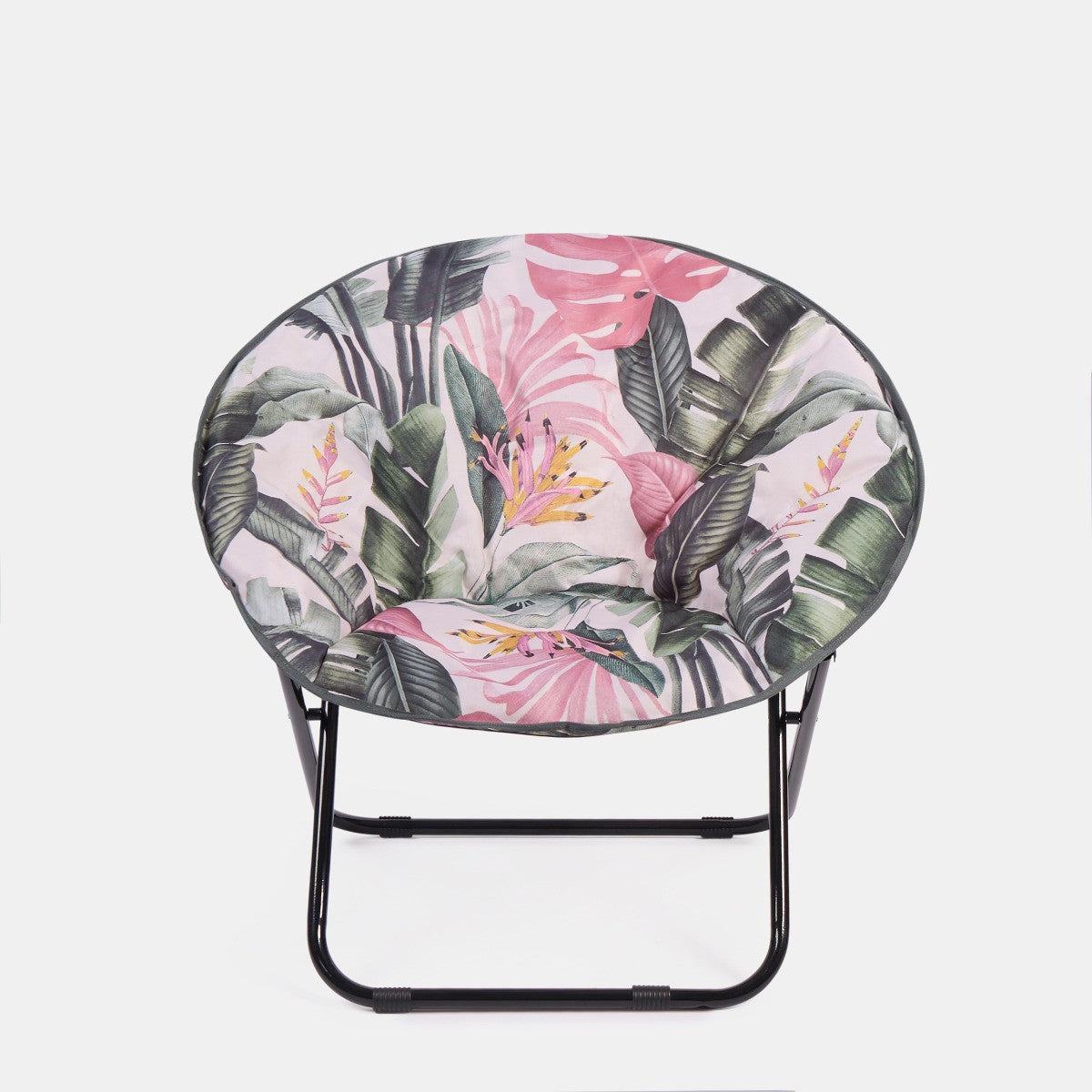 Foldable Tropical Print Moon Camping Chair - Truly Yours
