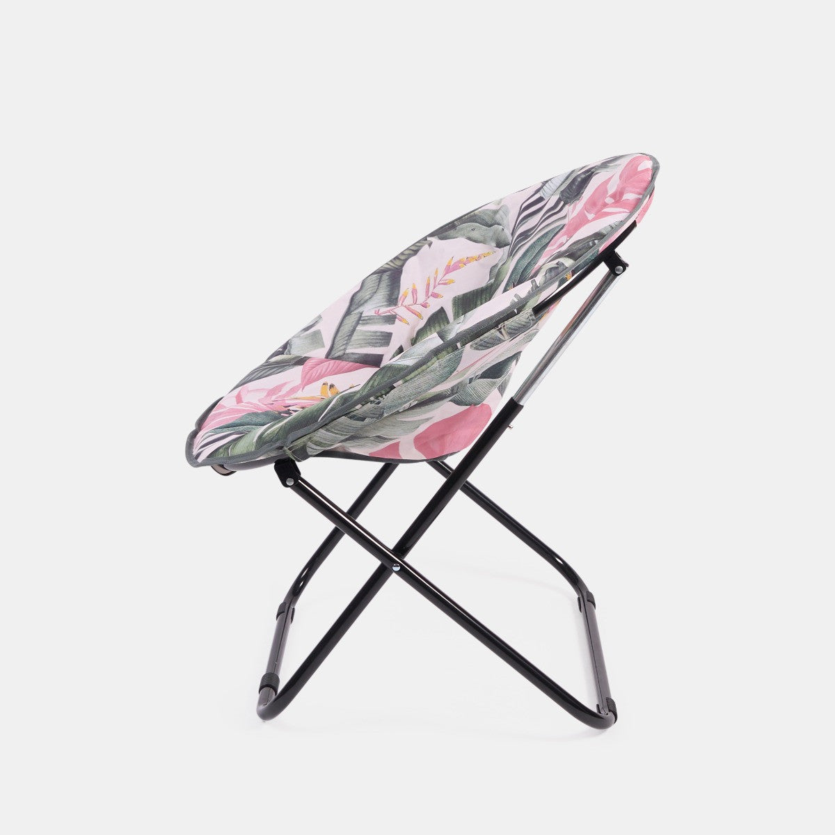 Foldable Tropical Print Moon Camping Chair - Truly Yours