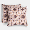 Indoor/Outdoor Tile Print Cushion Covers - Natural
