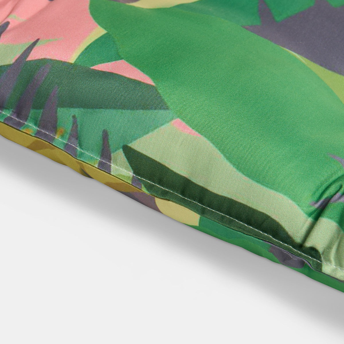 2-Seater Indoor/Outdoor Palm Print Bench Pad - Green - Truly Yours