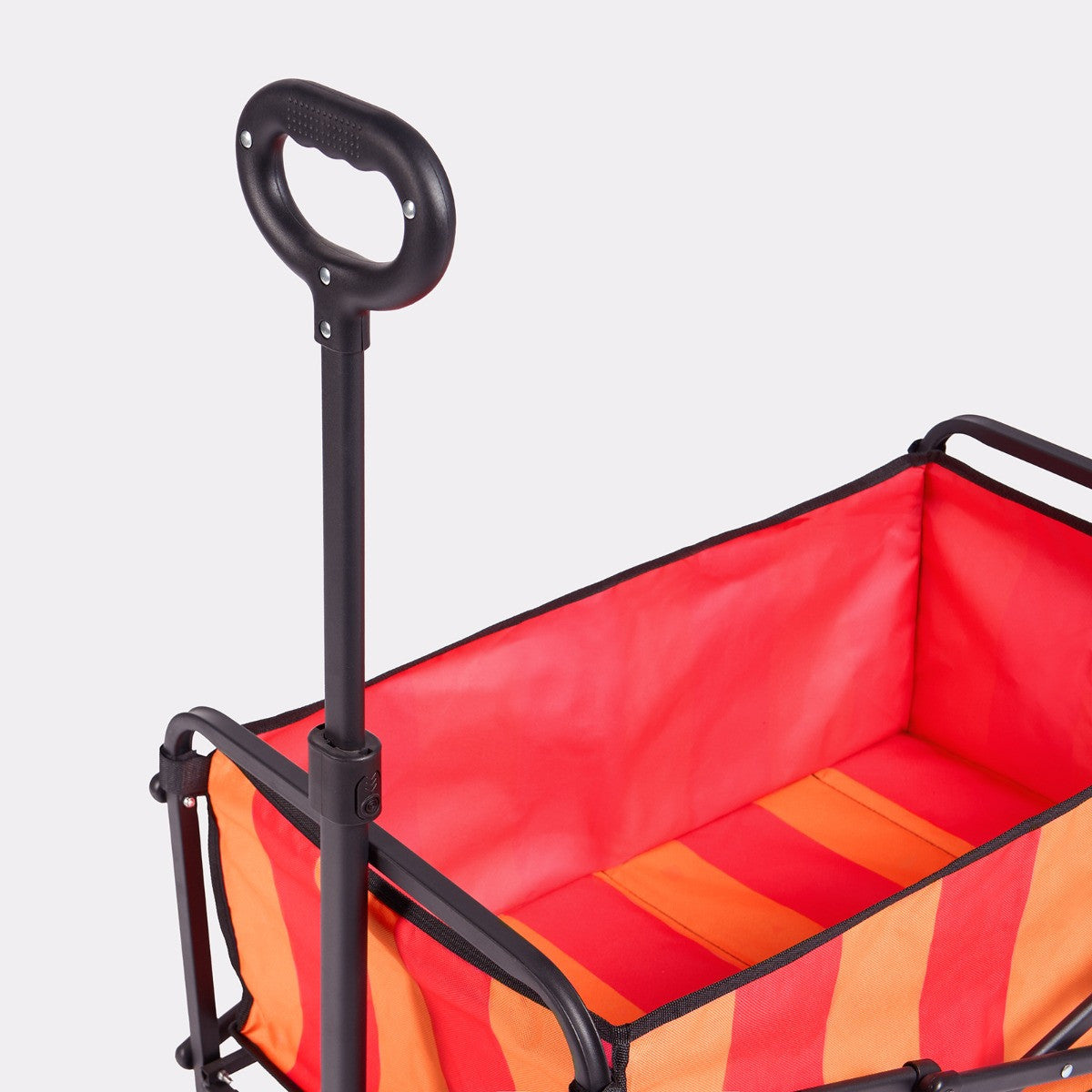 Stripe Print Foldable Camping Trolly - Orange/Pink - Truly Yours
