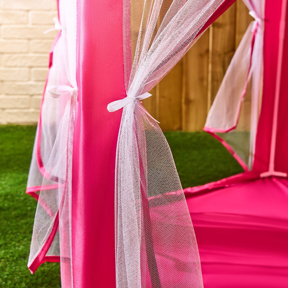 Kids Outdoor Play Tent with Curtains - Hot Pink or Multi - Truly Yours