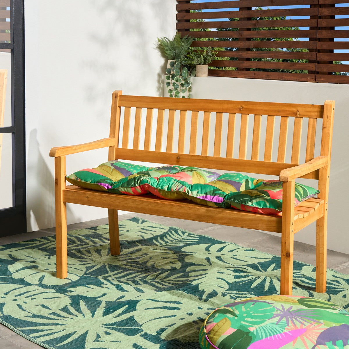 Seater Garden Bench - Natural