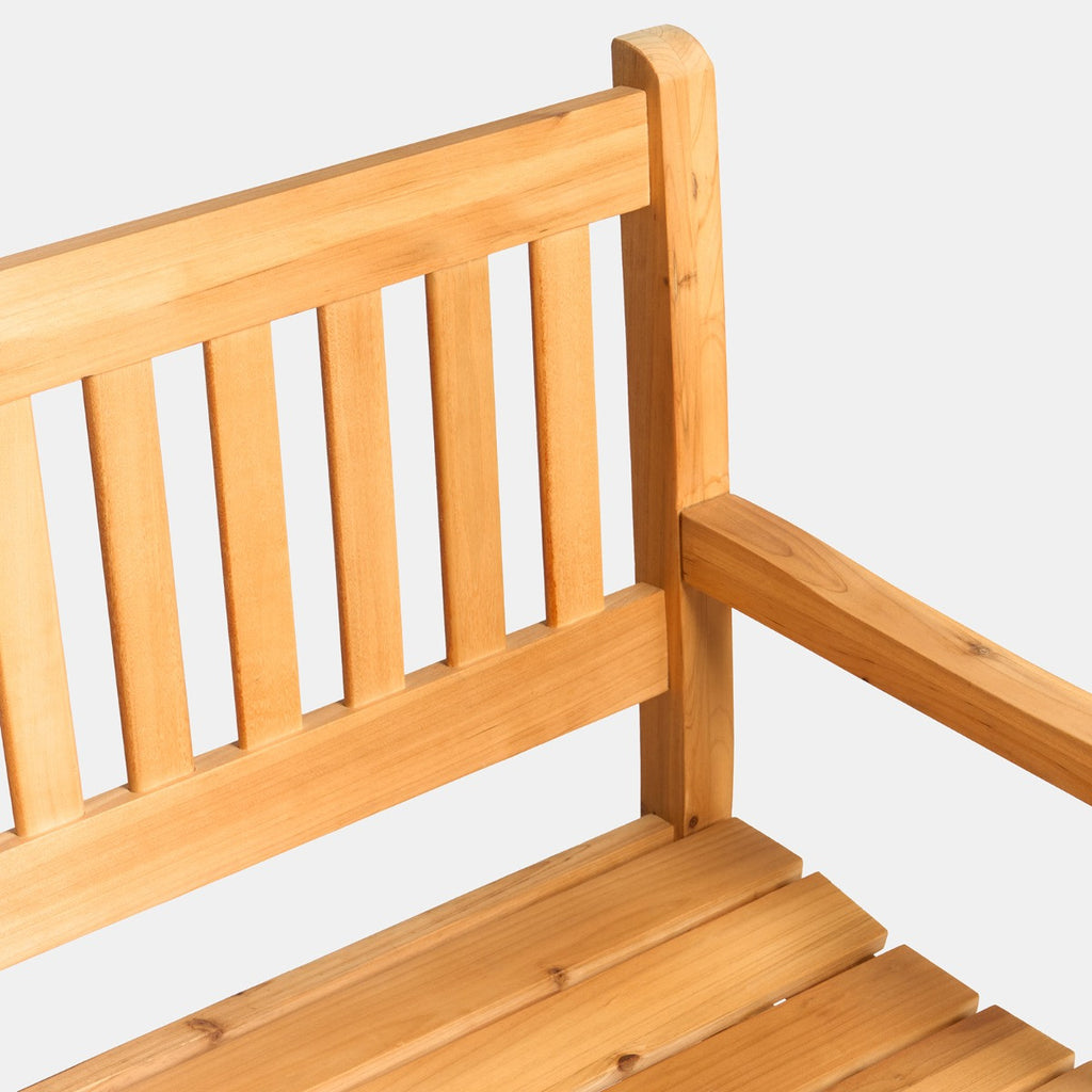 Seater Garden Bench - Natural - Truly Yours