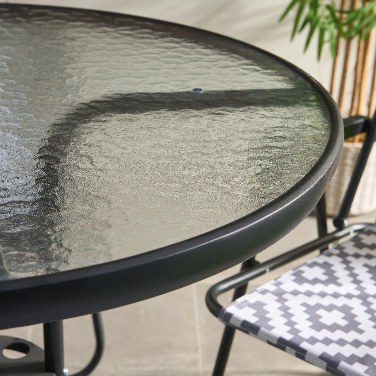 6-Piece Geometric Patio Set - Grey Patio set