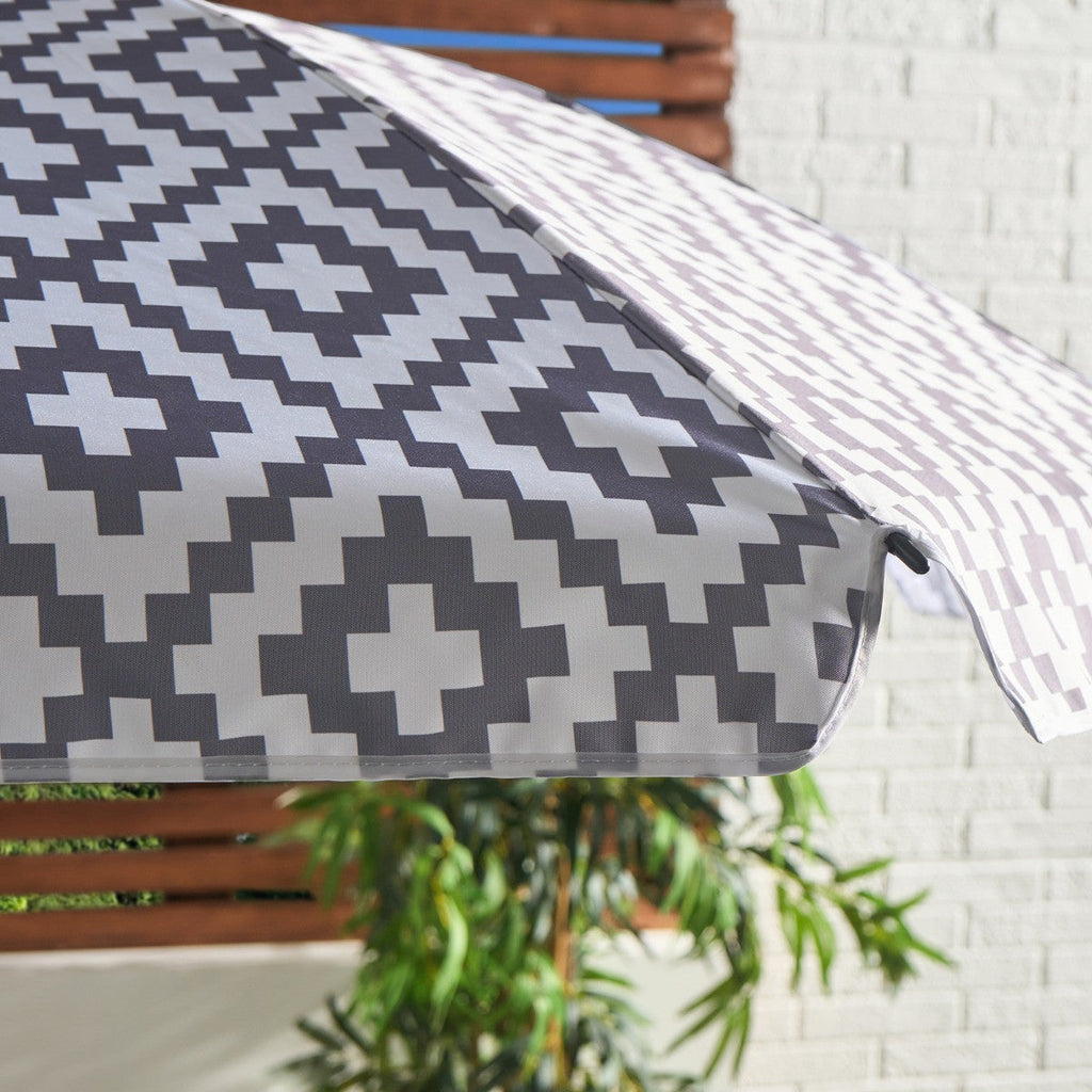 6-Piece Geometric Patio Set - Grey Patio set