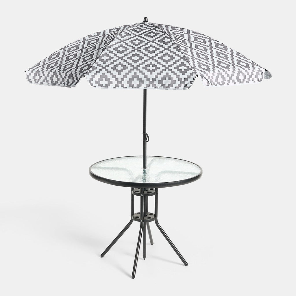 6-Piece Geometric Patio Set - Grey Patio set