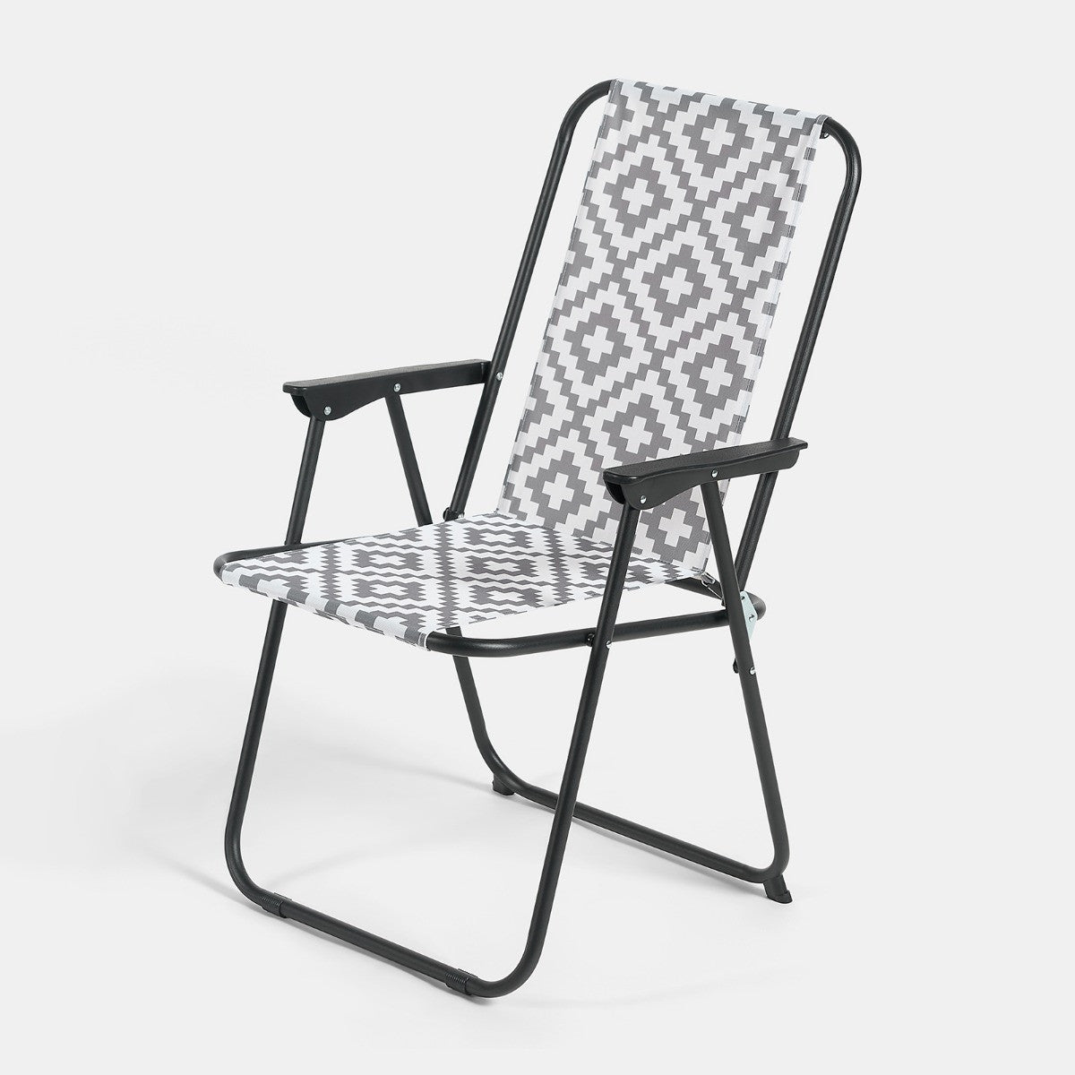 6-Piece Geometric Patio Set - Grey Patio set