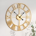 Skeleton Wall Clock - Gold Clock
