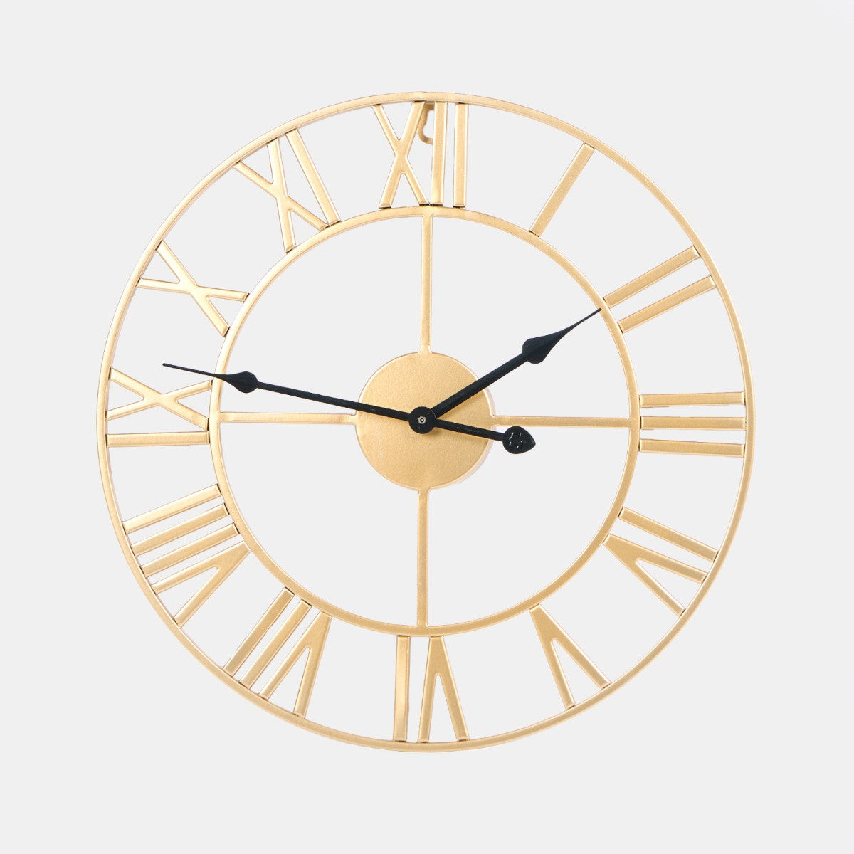 Skeleton Wall Clock - Gold Clock