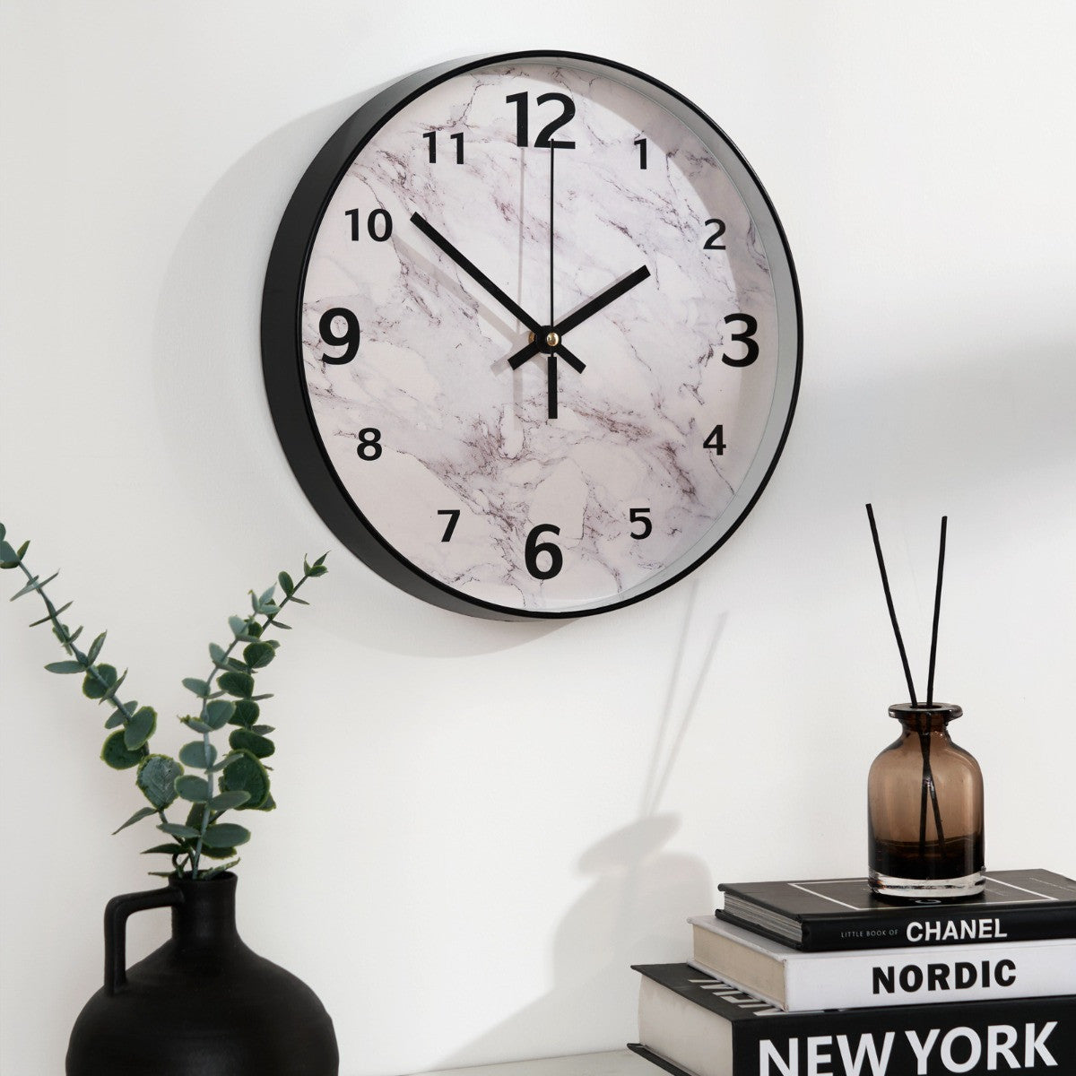 Wall Clock - White Marble - Truly Yours