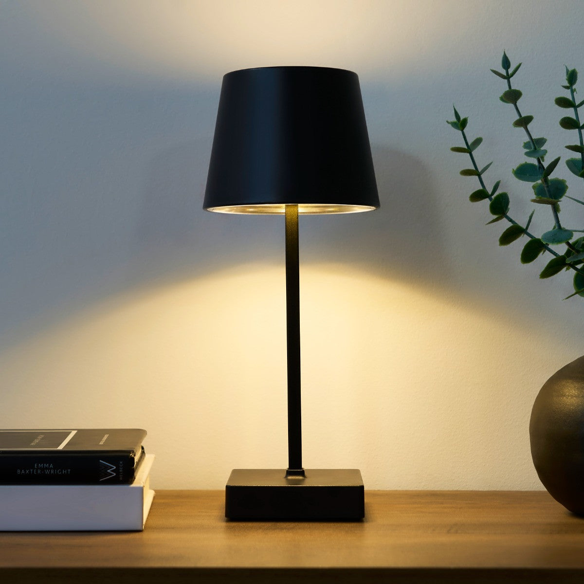 Battery Operated Lamp - Black Lamp