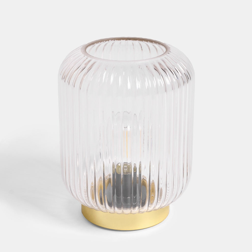 Glass Battery Operated Table Lamp - Clear - Truly Yours