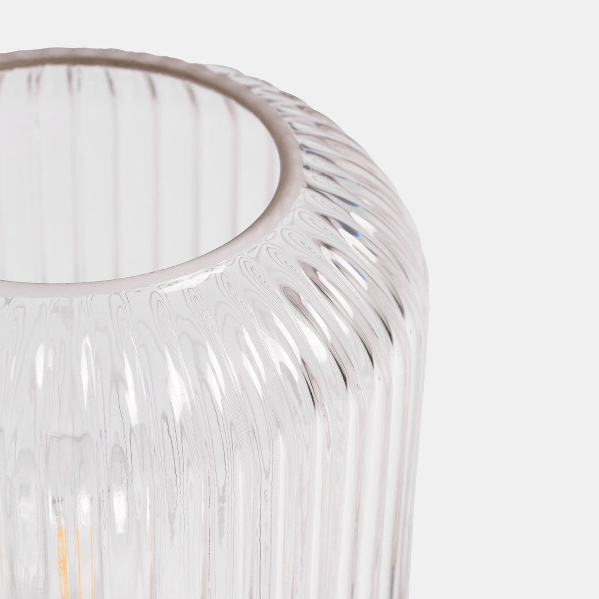 Glass Battery Operated Table Lamp - Clear - Truly Yours