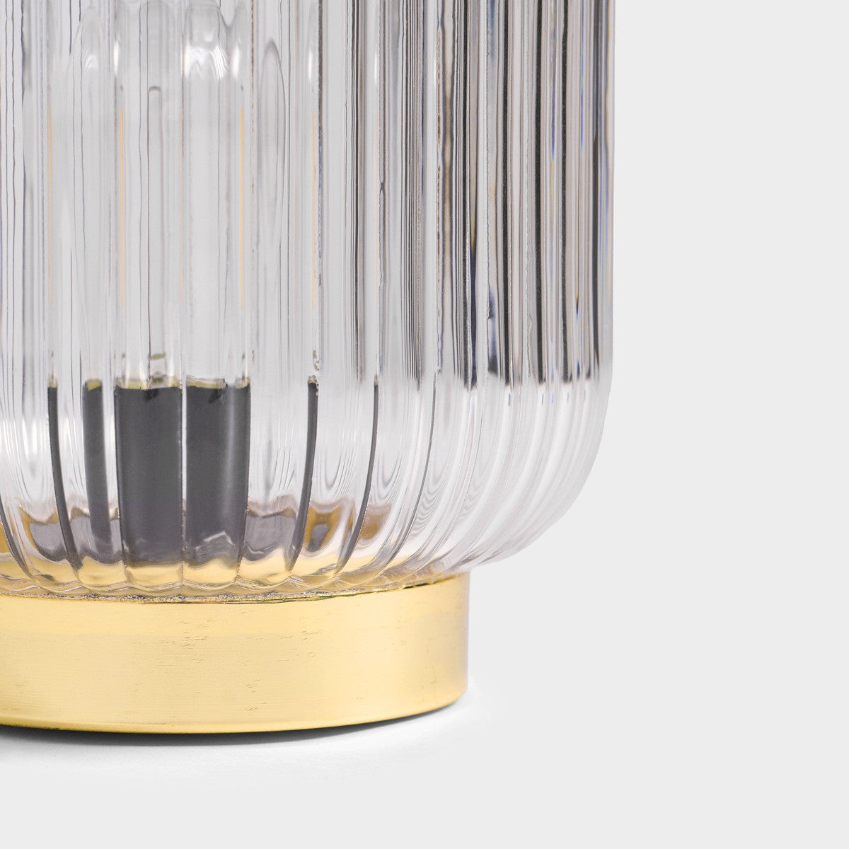 Glass Battery Operated Table Lamp - Clear - Truly Yours