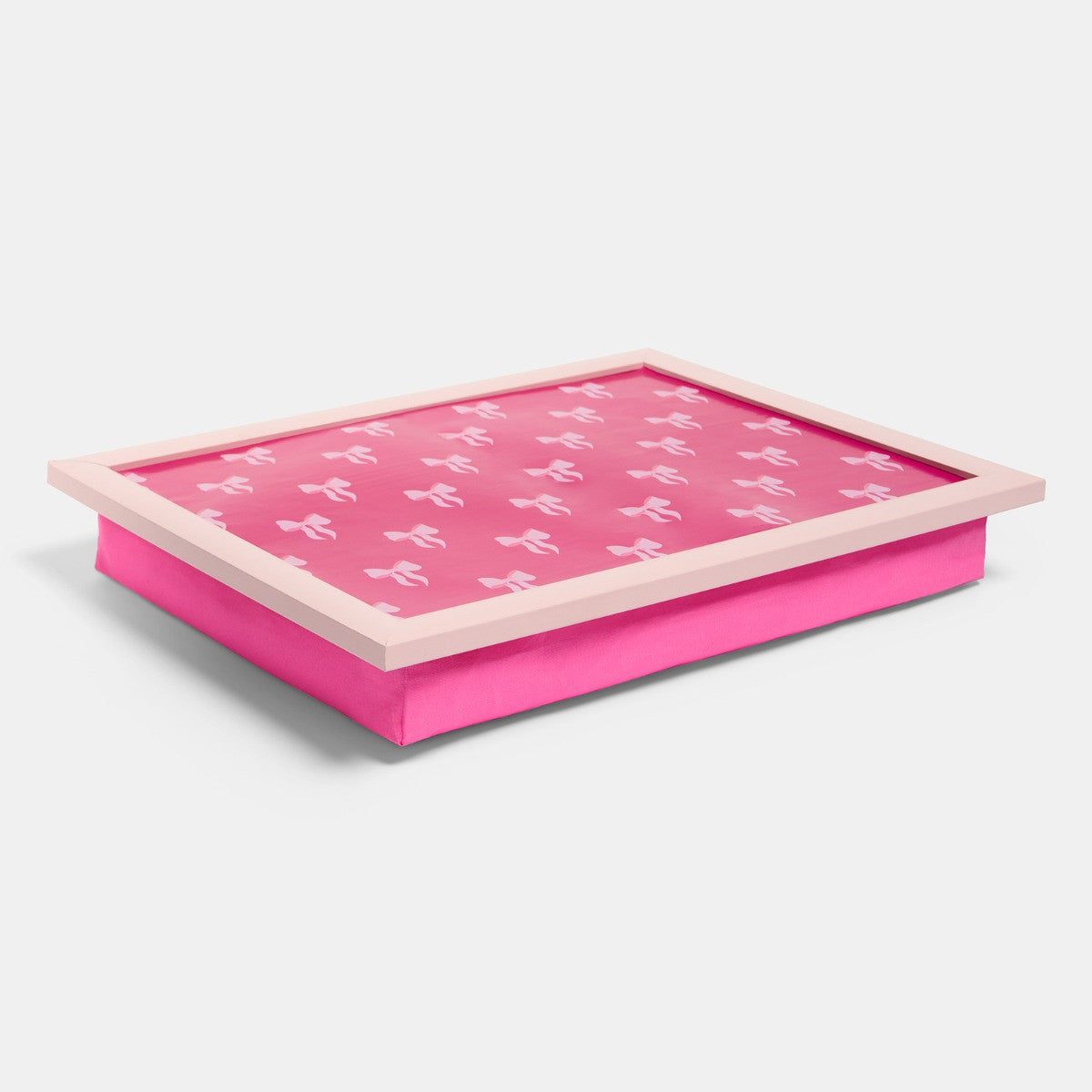 Bow Print Lap Tray - Hot Pink Tray
