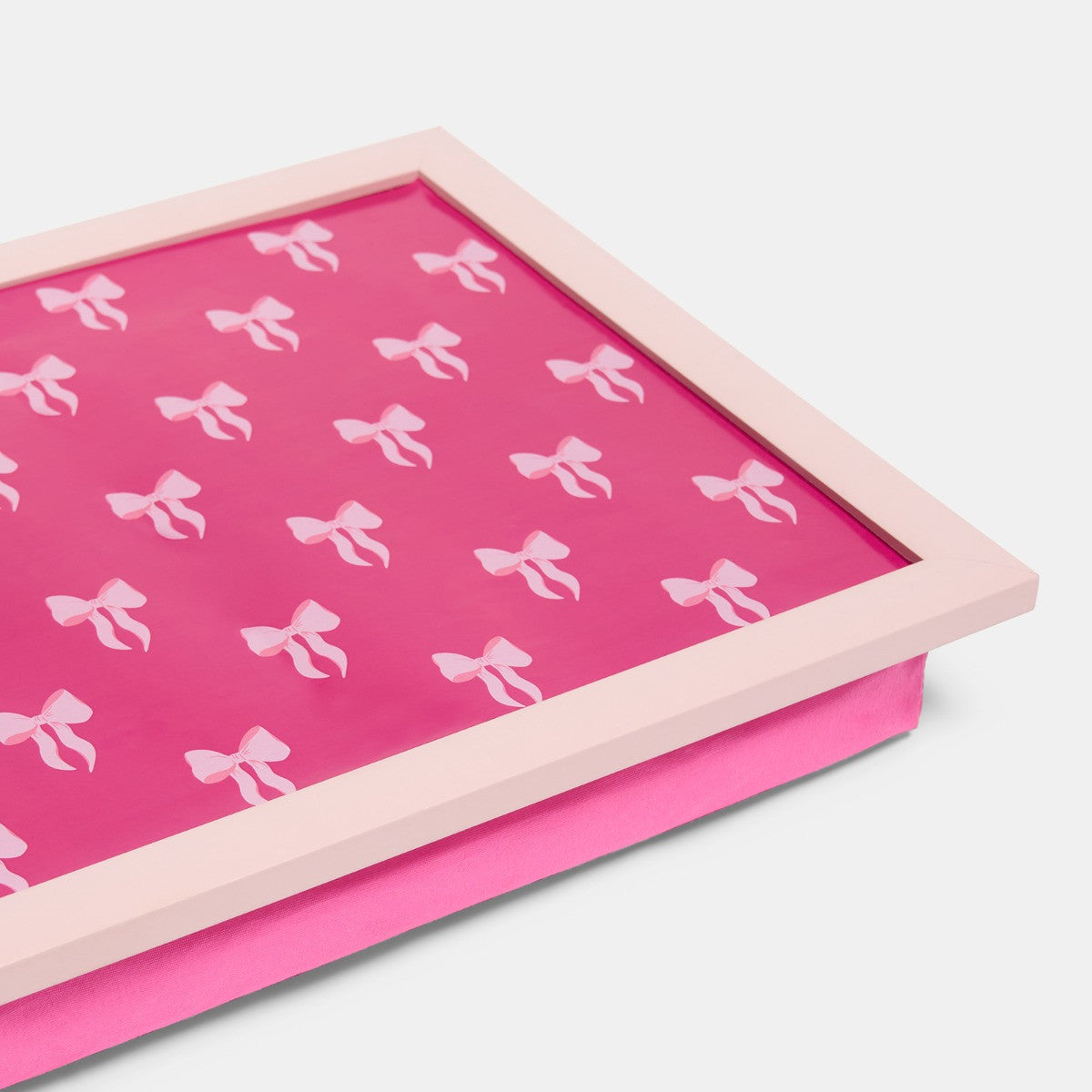 Bow Print Lap Tray - Hot Pink Tray