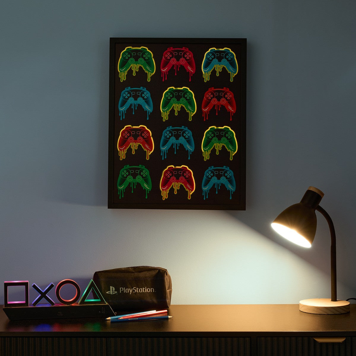 Gamer LED Wall Art - Multi