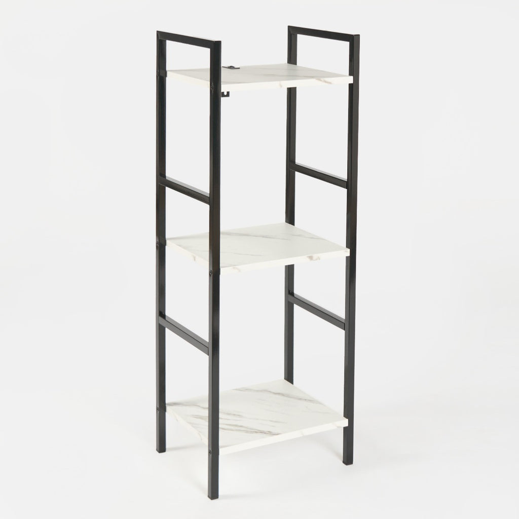 Manhattan Marble Effect 3-Tier Shelving Unit - Black/White - Truly Yours