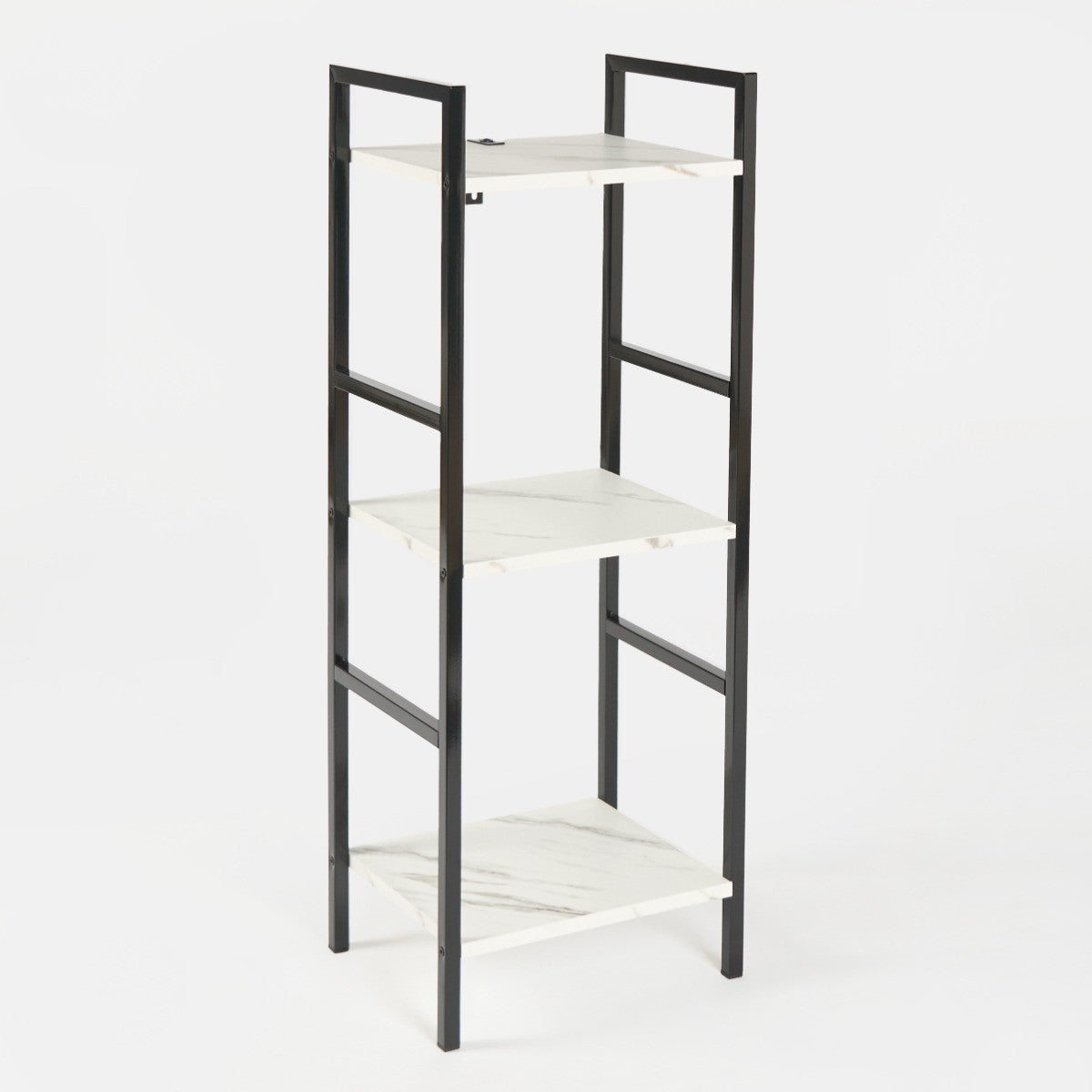 Manhattan Marble Effect 3-Tier Shelving Unit - Black/White - Truly Yours