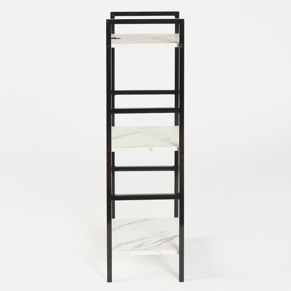 Manhattan Marble Effect 3-Tier Shelving Unit - Black/White - Truly Yours