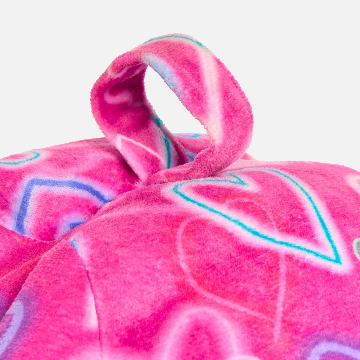 Kids Heart Print Bean Bag - Pink