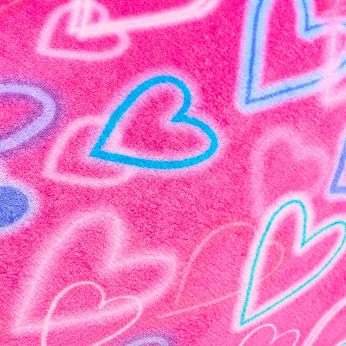 Kids Heart Print Bean Bag - Pink