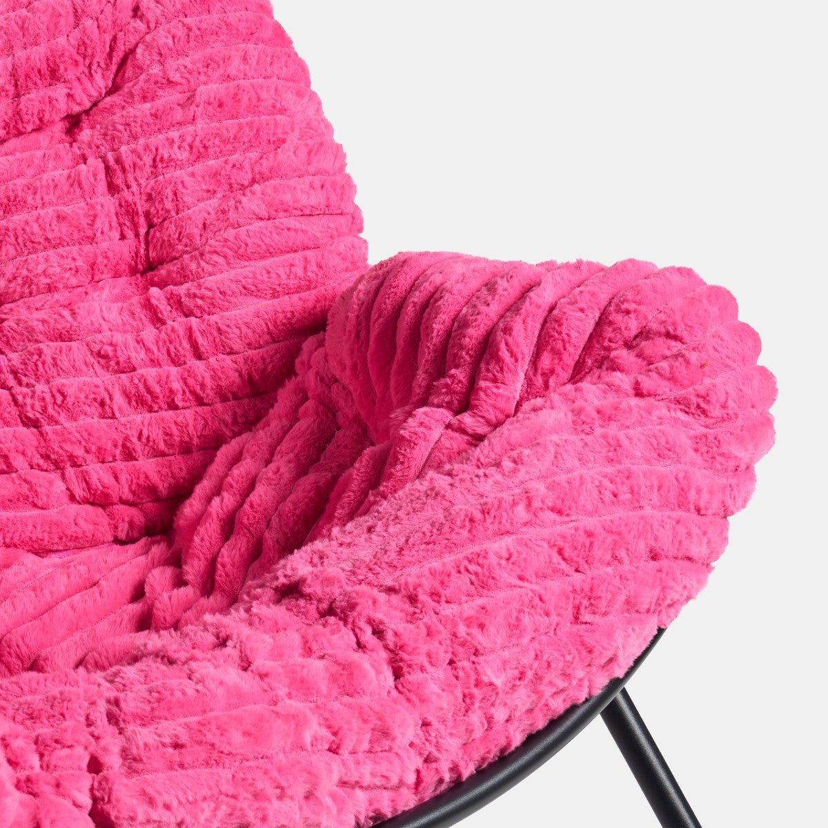 Ribbed Faux Fur Rocking Chair - 4 colours - Truly Yours