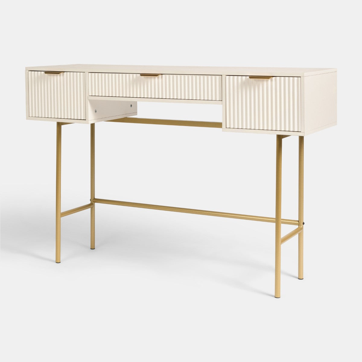 Ribbed Dressing Table - Cream - Truly Yours