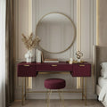 Luxury Ribbed Dressing Table - Dark Berry(PREORDER) - Truly Yours