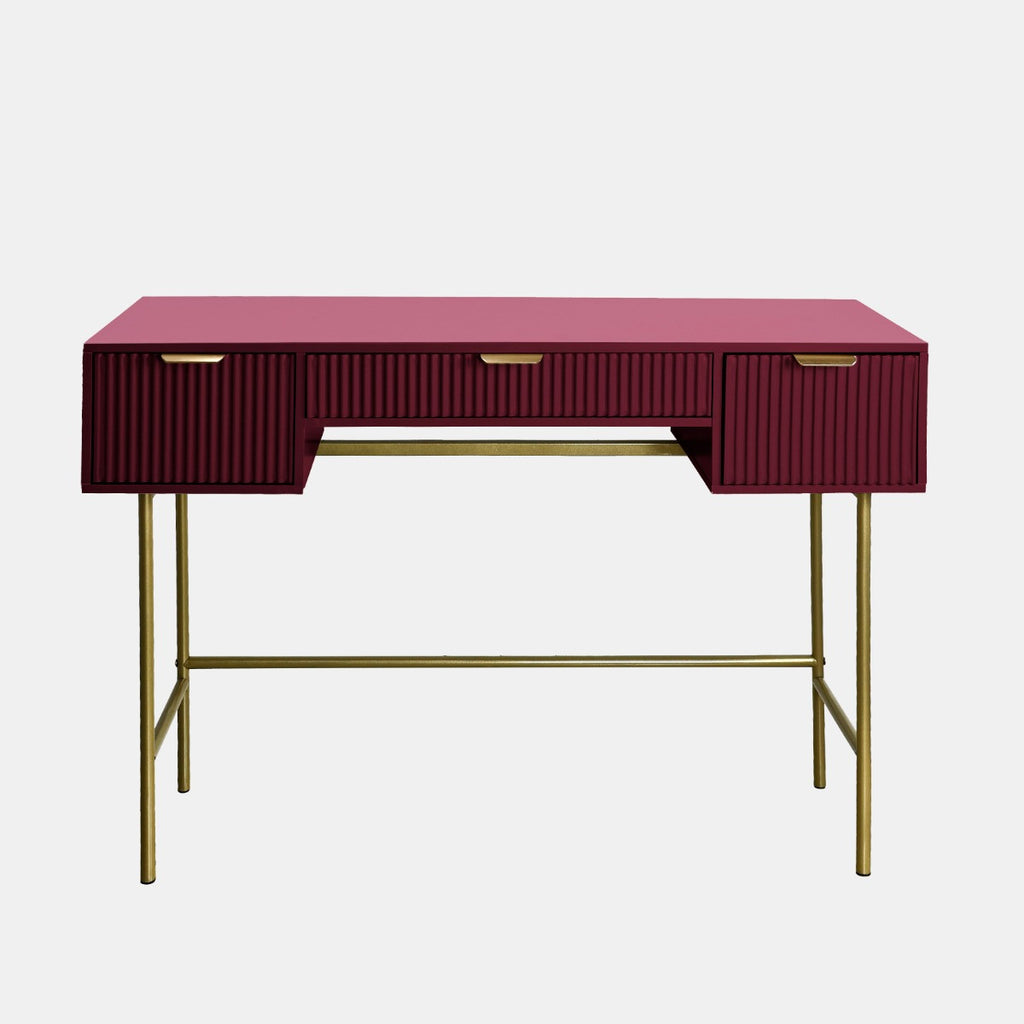 Luxury Ribbed Dressing Table - Dark Berry(PREORDER) - Truly Yours