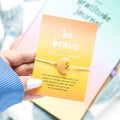 Be Brave Yellow Jade Crystal Moon Bracelet Bracelet
