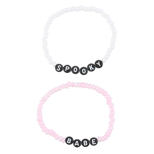 Spooky Babe Beaded Bracelet Set