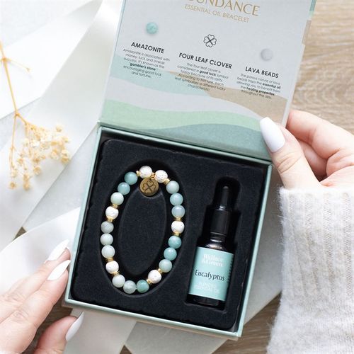 Abundance Amazonite Crystal Essential Oil Bracelet - Truly Yours