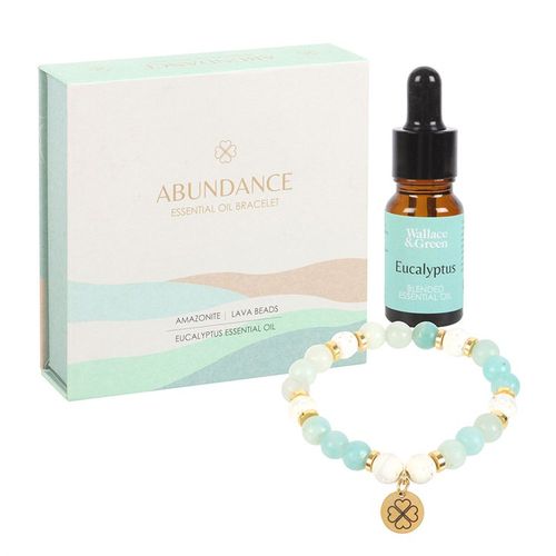 Abundance Amazonite Crystal Essential Oil Bracelet - Truly Yours