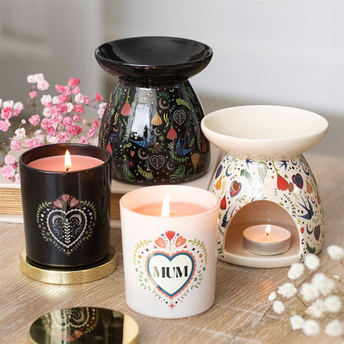 Midnight Bloom Black French Tulip Scented Candle Candle