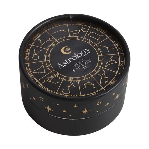 Astrology Wheel Earring and Necklace Set - Truly Yours
