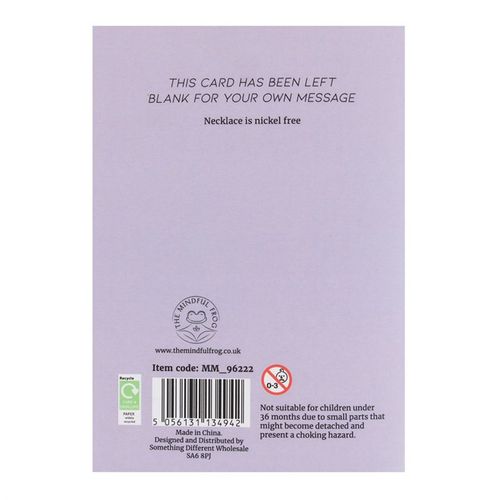 Amethyst Crystal Necklace Card - Truly Yours