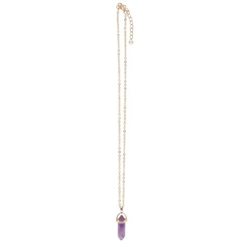 Amethyst Crystal Necklace Card - Truly Yours