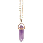 Amethyst Crystal Necklace Card