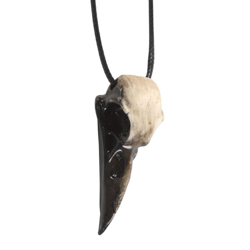 Resin Crow Skull Necklace - Truly Yours