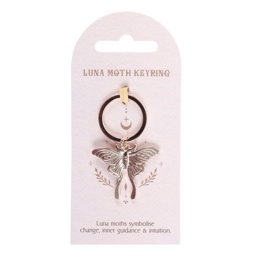 Light Luna Moth Keyring - Truly Yours