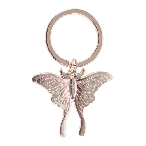 Light Luna Moth Keyring - Truly Yours