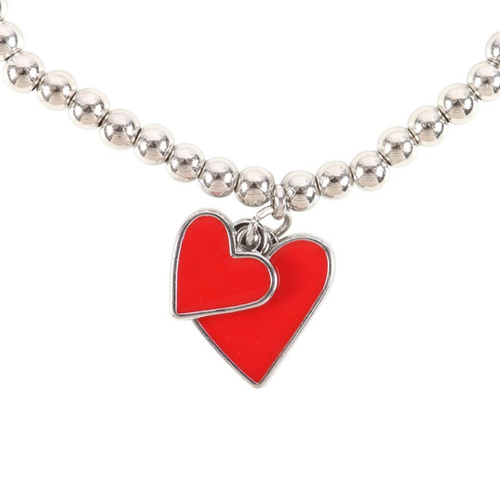 All You Need Is Love Beaded Heart Charm Bracelet - Truly Yours