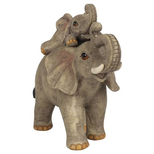Elephant Adventure Mother and Baby Elephant Ornament Ornament