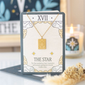 The Star Vintage Tarot Necklace on Greeting Card - Truly Yours
