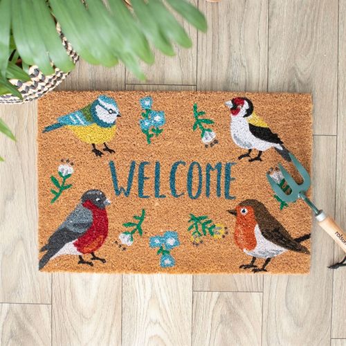 Natural British Garden Birds Doormat Doormat