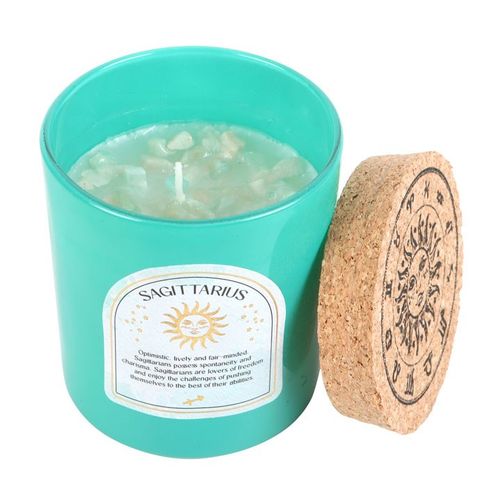 Sagittarius Ylang Ylang & Amber Gemstone Zodiac Candle - Truly Yours