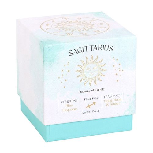 Sagittarius Ylang Ylang & Amber Gemstone Zodiac Candle - Truly Yours